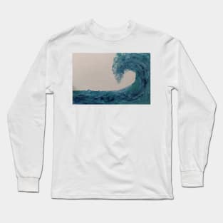 Turquoise wave Long Sleeve T-Shirt